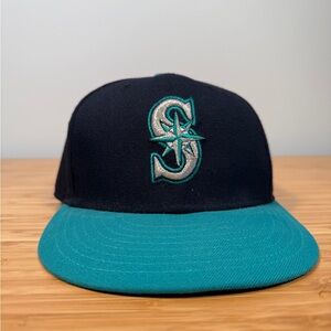 ⚾️ Seattle Mariners Hat New Era 59FIFTY Size 7 5/8 On-Field Fitted Navy Teal